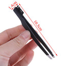 Stainless steel hair removal eyebrow tweezers clip with comb double`makeup`to ME