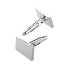 1 Pair Stainless Steel Cufflinks Cuff Links 0.59x0.43" M8E9