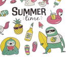clothes flamingo  patches heat transfer stickers diy iron on appliques ME