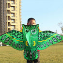 110cm Flying Kite Colorful Cartoon Owl with Kite Line Kids Outdoor TMO