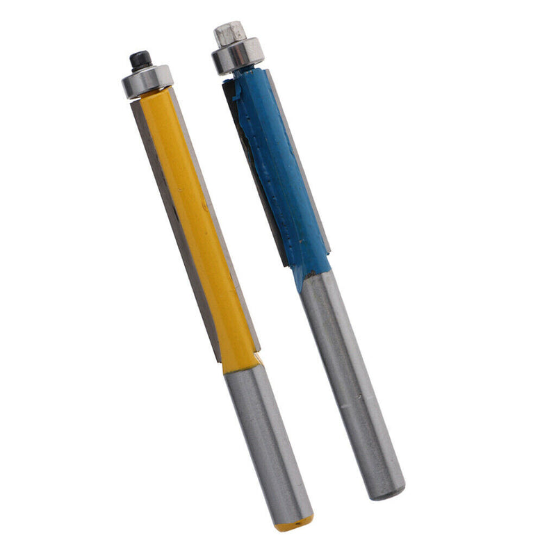 2 x Bearing Flush Trim Router Bit with Higher Hardness and Longer Life Cutter