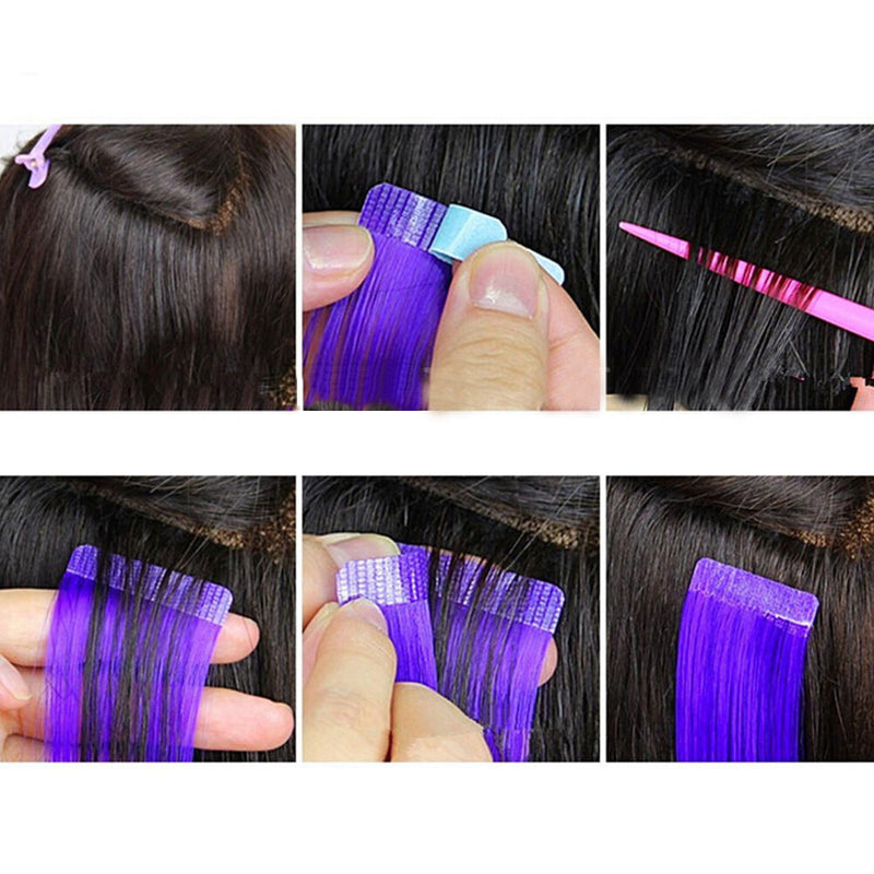 1 Tabs Precut Super Double Sided Tape Weft Tape-in Hair Extension Replacement l