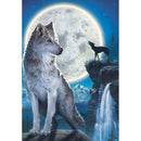 5D DIY Full Drill Diamond Painting Night Wolf Cross Stitch Embroidery Kits