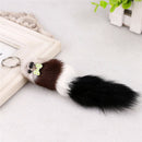 Fashion fox Pompon Keychain Animal Mouse Key Chain Car Hanging*Key Ring ES