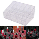 Clear Acrylic 24 Cosmetic Organizer Makeup Case Holder Display Stand Storag