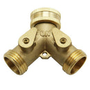 Heavy Duty 2 Way Garden Hose Connector With 2Pcs Garden Hose Coiled Spring