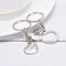 2Pcs Novelty Fashion Love Heart Keyring Couple Keychain Key Ring Gift
