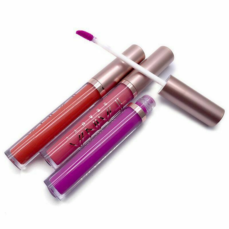 Fana 12 Pcs Non-Stick Cup Matte Colorful Fruity Lip Gloss Lipstick Set Gift O7X9