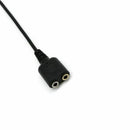 2x RJ9 To 2 Port 3.5mm Female Jack headset Adapter Cable for Telephone Head