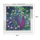 5D DIY Special Shaped Diamond Painting Peafowl Cross Stitch Craft Kits Wall Art
