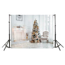 Christmas Background Cloth Happy New Year Photos Studio Snow Tree Star Backdrops