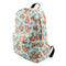 Backpack for Girls Brown Sloth Leaf Water Resistant Print Backpacks Teenage K7R6