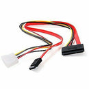 15+7 Pin SATA Power/Data to 4 pin IDE Power Cable C2J5