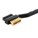 2 Sides Golf Club Cleaning Brush with Snap Clip F8N5