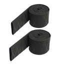 2 Pieces Non-slip  Shrink Non-Slip Fishing Rod Black 1mx0.25cm