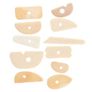 11pcs Wooden Handled Scraping Tool For Clay/Pottery/Ceramic DIY Crafts
