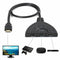 3 Port HDMI Splitter Cable 1080/4K Switch Switcher HUB Adapter for HDTV Xbox