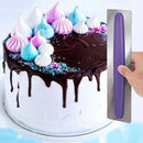 Stainless steel + plastic Cake Decorating Spatulas Cake Scrapers Pastry Cut M9P8