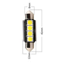 6PCS Error Free White LED Bulbs 41mm Festoon Dome Map Cargo Trunk Light