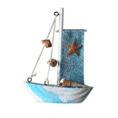 3x Fishing Net Sailing Nautical Wood Ornaments Mediterranean-style Home Deco
