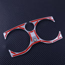 Chrome Interior Water Cup Holder Panel Cover Trim fit for BMW 5 Series G30 2018