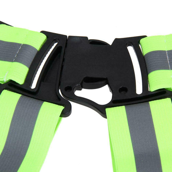 Multi Adjustable Outdoor Safety Visibility Reflective Vest Gear Stripes #gib
