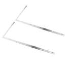 2 Pieces L-Square Stainless Steel Measure Ruler Engineer Carpenter Woodwork