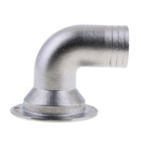 Marine Boat Yatch Deck Drain Scupper 38mm Tube Fixed Cover Stainless Steel