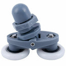 4x 23mm Twin Bottom Top Shower Door Rollers Pulleys Wheels Runners C9Y5