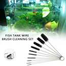 10PCS/SET Household Fish Tank Aquarium Bottle Tube Nylon 3 1 Brush in H2Y4