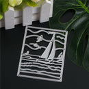 Sailboat Metal Cutting Dies Stencil For Scrapbook Paper Cards Craft Embossing LJ