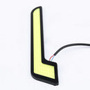 2x White Car LED Daytime Running Light DRL COB Strip Lamp Fog Lamp 12V