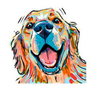 5D Diamond Painting Beauty Colored Dog Diamond Embroidery Full Portrait Dia A3R1