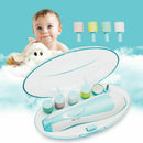 Baby Nail File Electric Nail Trimmer Manicure Set with Nail Clippers,LED Li