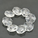 1M Clear Crystal Chandelier Lamp Parts Octagonal Beads Chain Pendant Party Home~