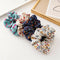5x Floral Scrunchies Assorted Elastic Hair Rope Ties  Updo Hair Accessories