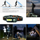 6 Modes LED Headlamp Rechargeable Headlight Flashlight COB USB Head Light Torch