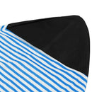 Surfboard Socks Cover 6Ft Blue And White Stripes Surf Board Protective Bag