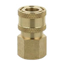 2-Pack Brass Pressure Washer Quick Connector M18x1.5mm/M22x1.5mm Female Thread