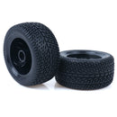 2x/set Rubber Pneus Racing Car Tyre Tires & Plastic Hubs Wheel RimsJR