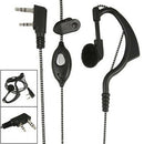 Single Ear Hanger Earphone 2 Pin w Mic for Kenwood Two Way Radio