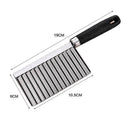 Potato Wavy Chopper Stainless Steel Vegetable Fruit Kitchen T X2E4 Z9Y6 G5U4