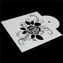 2x Rose Cake Stencils Cookie Mold Coffee Mold Pastry Tools Wedding Cake Decor 3C
