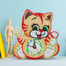 DIY Full Drill Diamond Painting Kitten Clock Pendants Embroidery Mosaic Kit