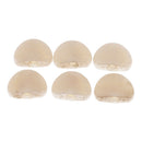 6x White Tuning Key Tuner Button Knob Semicircle Shape For Acoustic Guitar