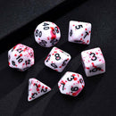 7 PCS Bloody Polyhedral Dices Die for Dungeons&Dragons DND RPG MTG Board Games ~