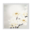 Modern Oil Painting Art Painting White Flower on Canvas Wall Art 30x30cm