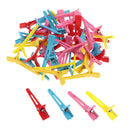 50Pcs Multicolored Duckbill Hair Sectioning Clips Hairdressing Styling Clamps