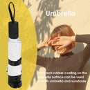 Simple Cartoon Umbrella Three Folding Sunscreen Umbrellas Windproof Parasol