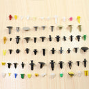 200pc/pack Car Auto Various Plastic Rivet Fasteners Push Pin Bumper Fender Panel